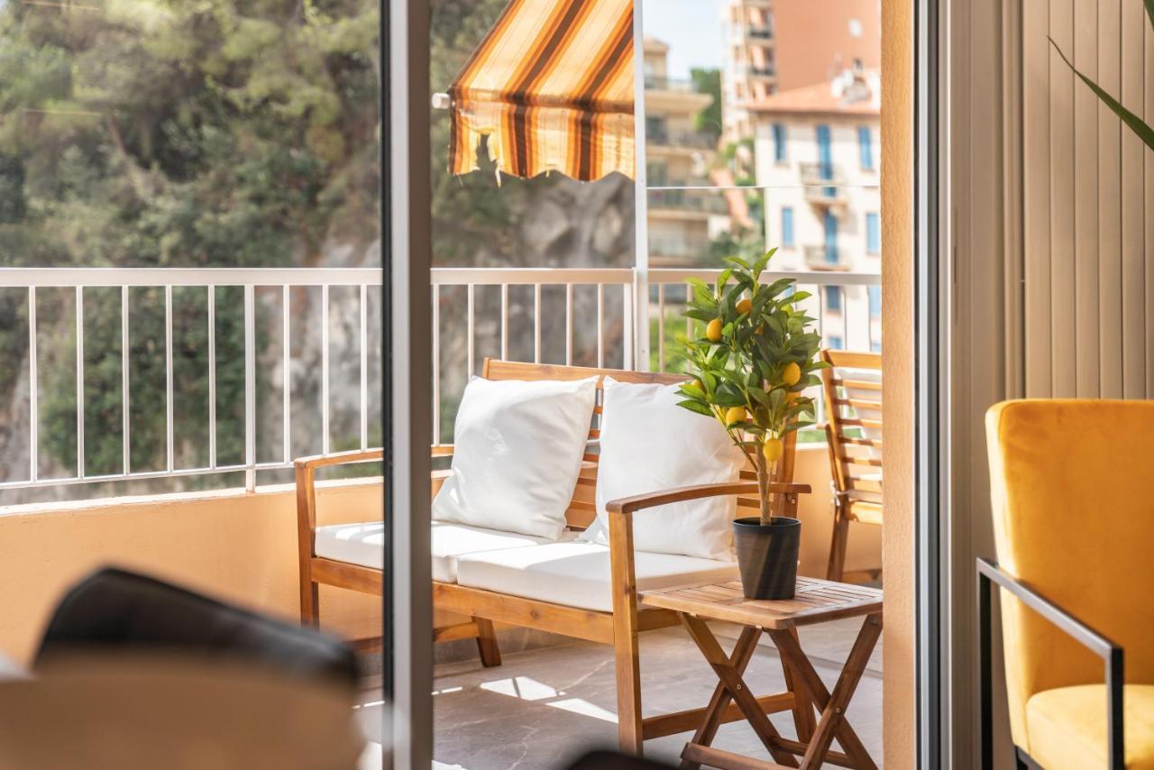 Baie De Monaco - Terrasse Vue Mer - Parking - Af Босолей Экстерьер фото