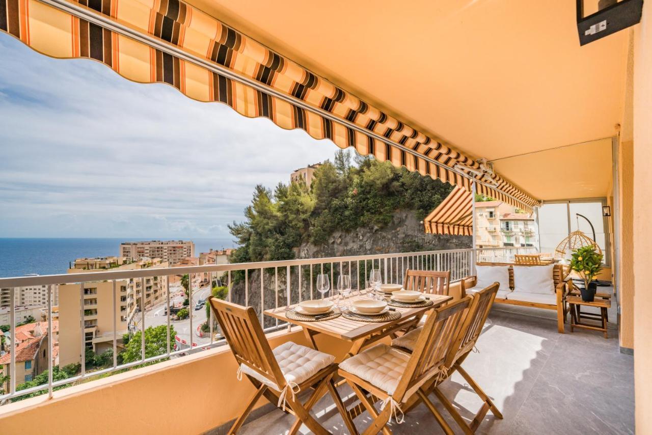 Baie De Monaco - Terrasse Vue Mer - Parking - Af Босолей Экстерьер фото
