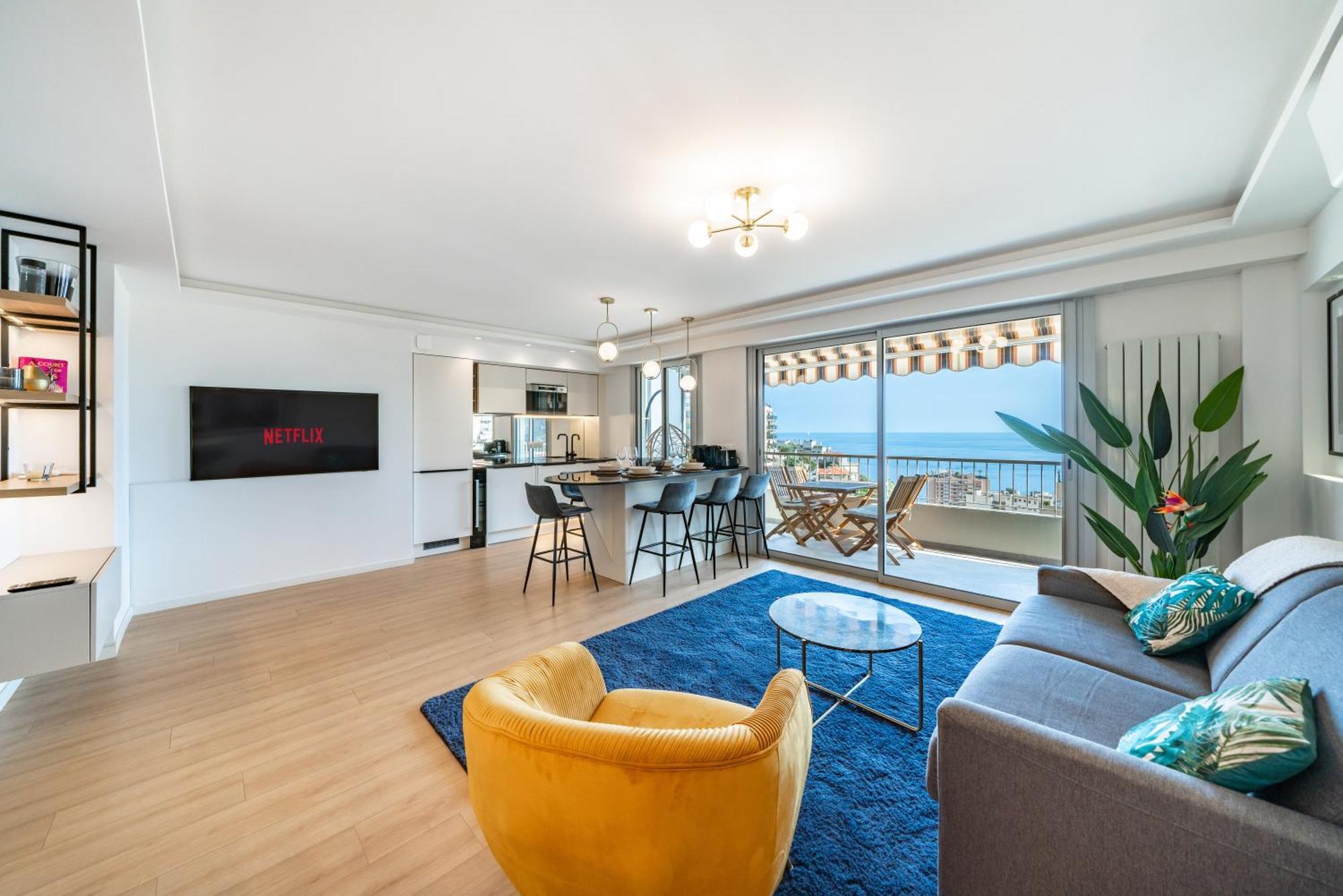 Baie De Monaco - Terrasse Vue Mer - Parking - Af Босолей Экстерьер фото